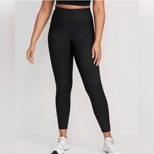 Old Navy Women's Active Powersoft Black Leggings Size Large Tall